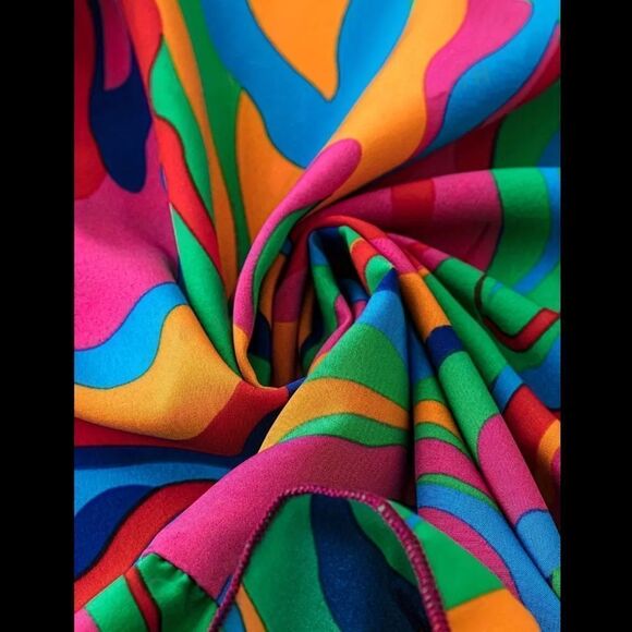 Gorgeous Vibrant Abstract Women's Top - Sz 12 - Picture 4 of 5